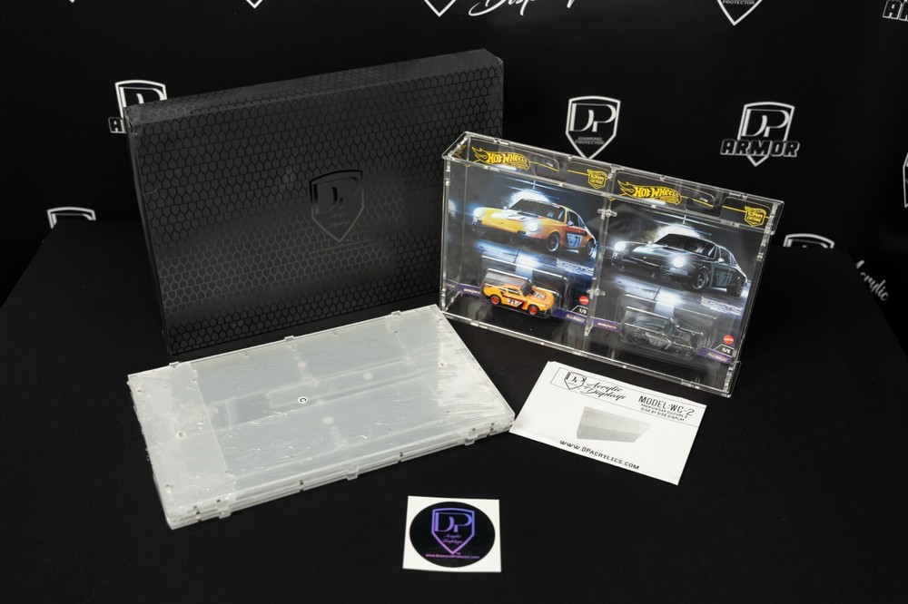 Diamond Protector Hot Wheels Premium 2 Car Acrylic Display 2 Pack (WC-2)