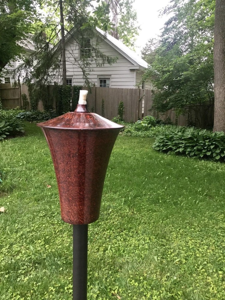 Rustic Cylinder Garden Torch