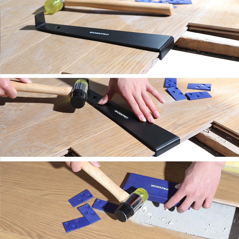 WORKPRO Laminate Wood Flooring Installation Kit with 33-Pack, Multicolor