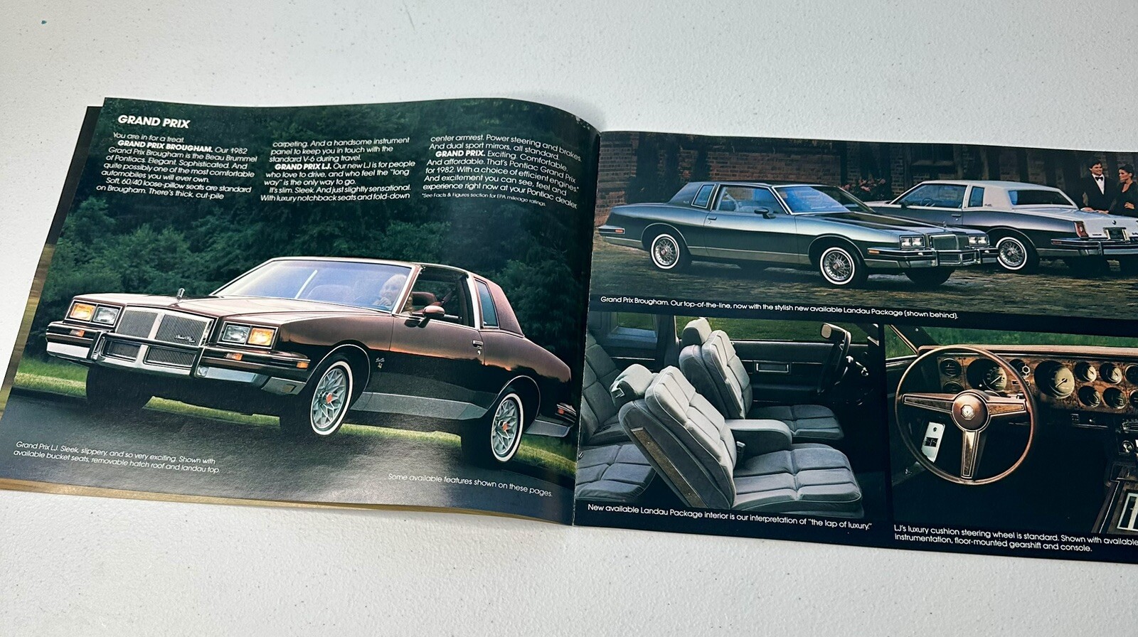 1982 Pontiac Car Dealer Sales Brochure Catalog Firebird 6000 Grand Prix TransAm