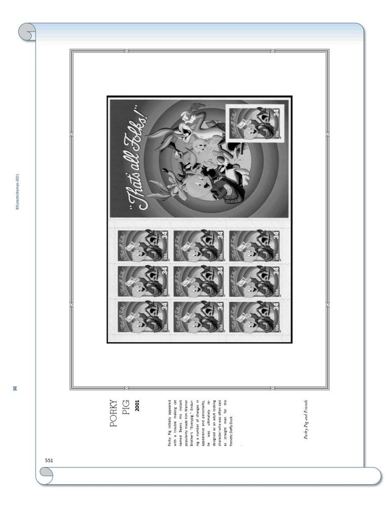 2001 U.S. Commemorative Singles COMPLETE Supplement (White Ace Alternative)