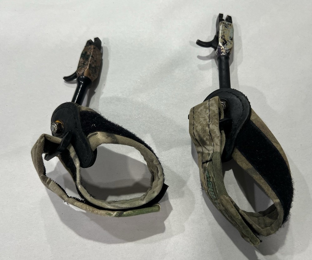 2 Tru-Fire Bow Release Adjustable Wrist Strap Camo Tru Fire