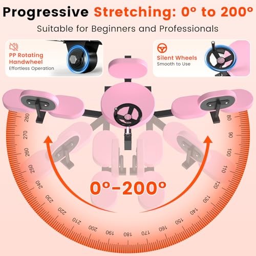 Leg Stretcher, 220LBS Split Machine for Fexibility & Splits Training, 0 Pink