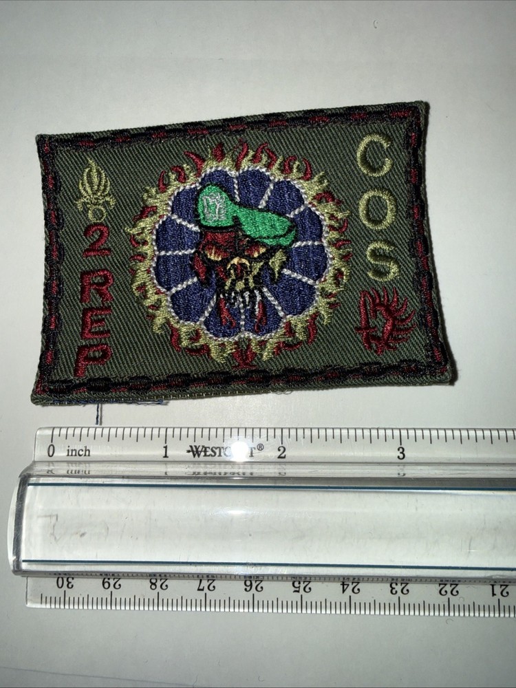 French Foreign Legion 2 Rep COS Para Commando Afgan War Patch