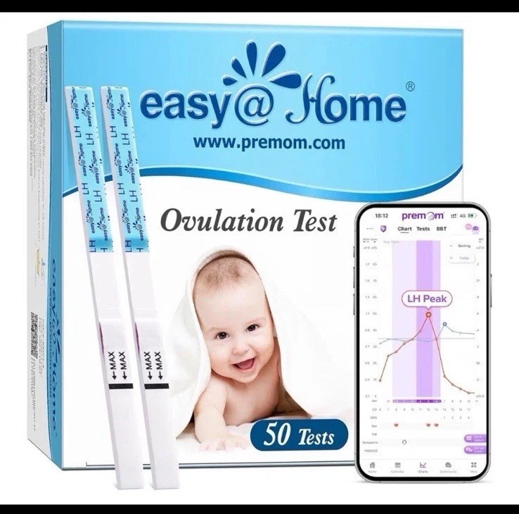 Easy@Home Ovulation Test Strips (50-Pack), FSA Eligible Ovulation Predictor Kit