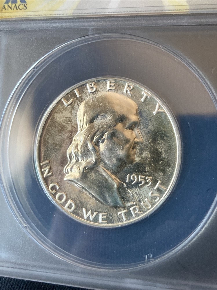 1953 Franklin Half Dollar PF67 Proof ANACS M236