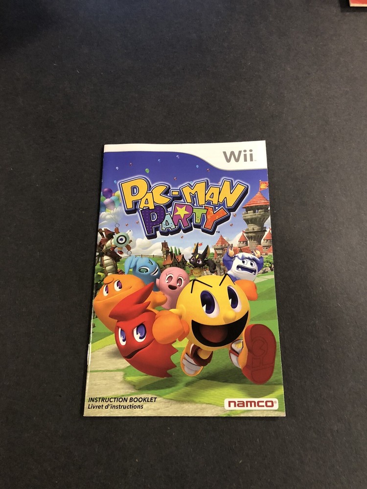 pac man party wii Manual Only