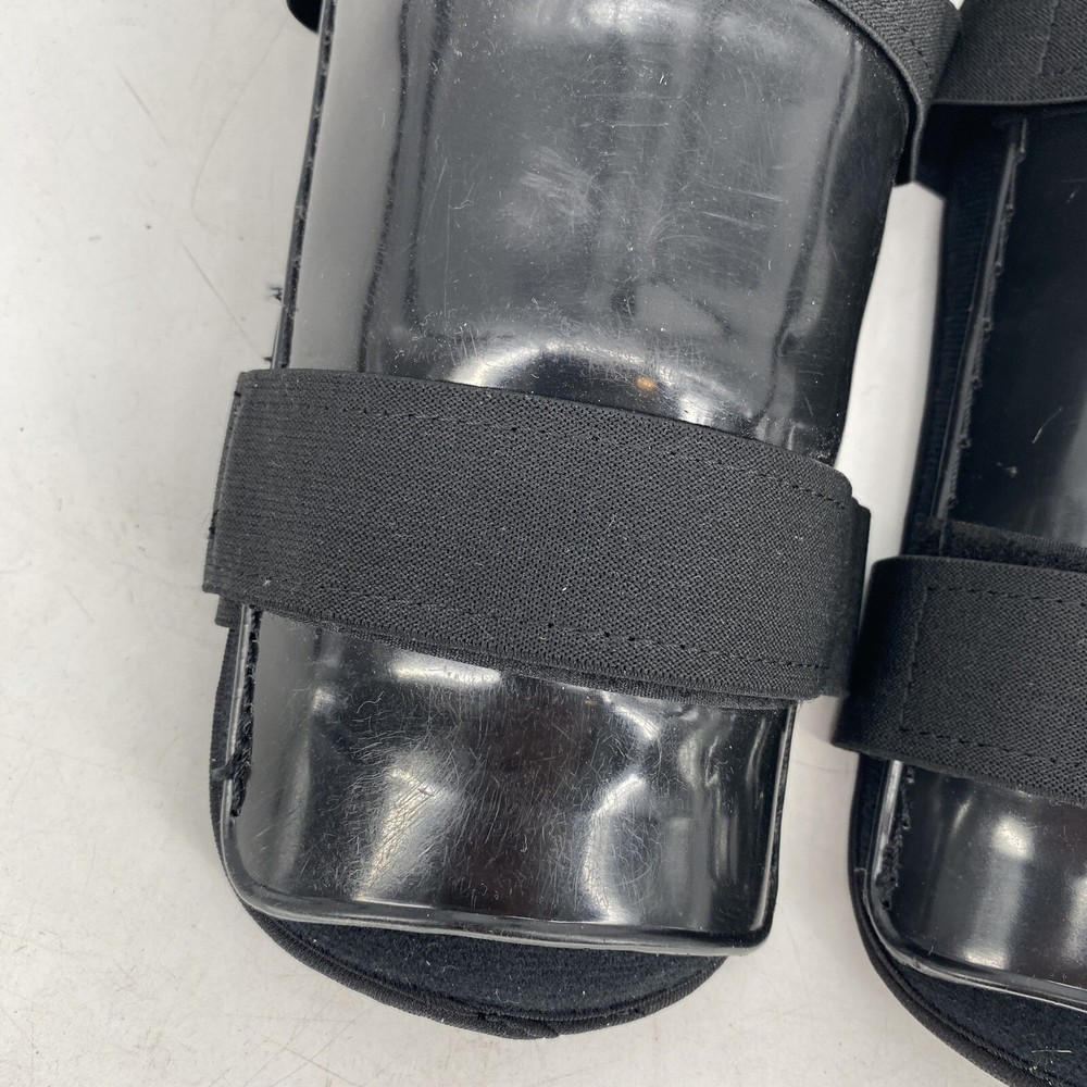 Bohr Body Armor Knee Shin Guards Hard Plastic Hook and Loop Straps