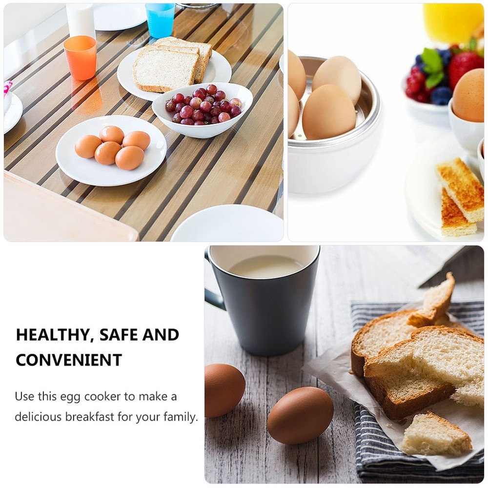 1pc Microwave Egg Boiler Home Egg Shape Cooker Simple Steamer egg steamer