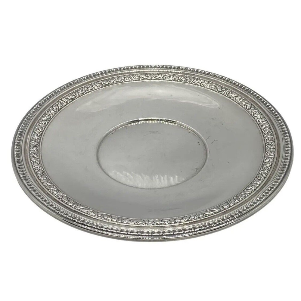 Reed & Barton 10 1/2” Sandwich Plate Bel Air Silverplate #1201 Mid 20th Century