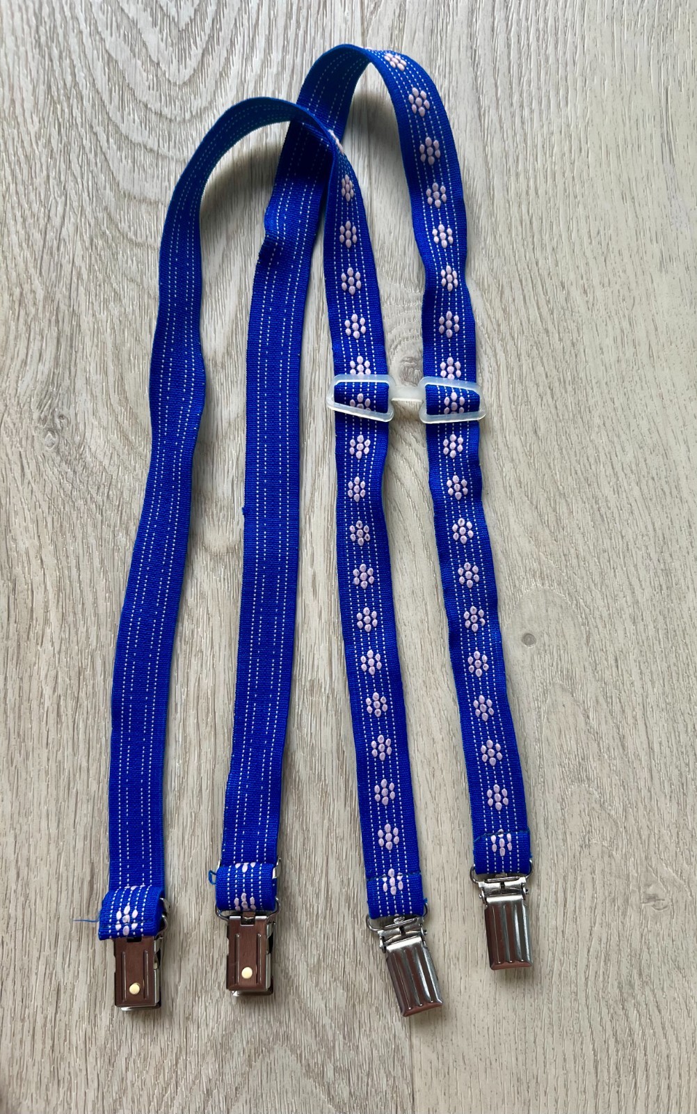 Lot of 3 Suspenders – 2 Vintage Boys Braces 70s–90s + Modern Striped Clip-On