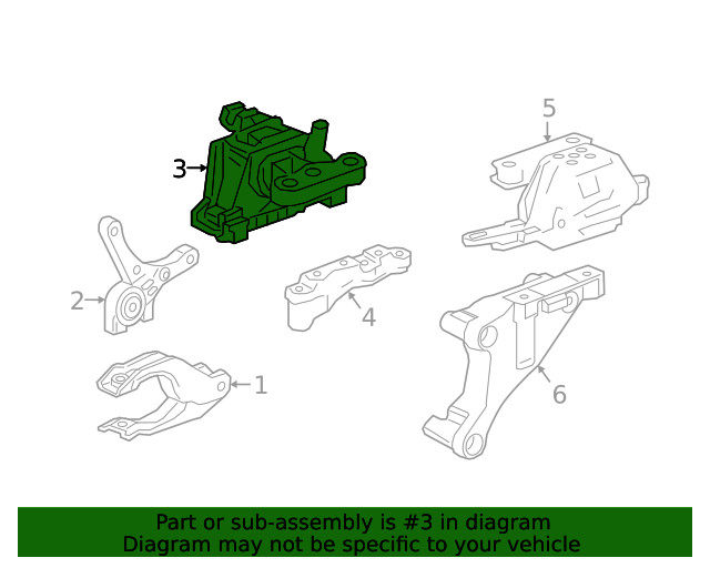 Genuine GM Driver Side Transmission Mount 22969965