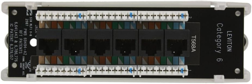 Category 6 Voice and Data Module, 47611-C6B, Black