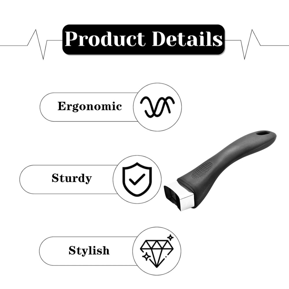 Majhoxka 2 Pcs Pot Handle ScaldProof Long Replacement Grip, Removable with S...