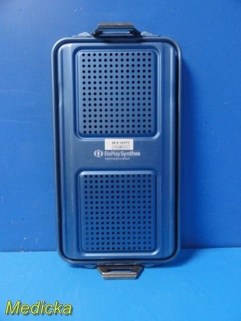 Medical Instrument Sterilization Case – Full Size, Dual-Level, Solid Base ~36571
