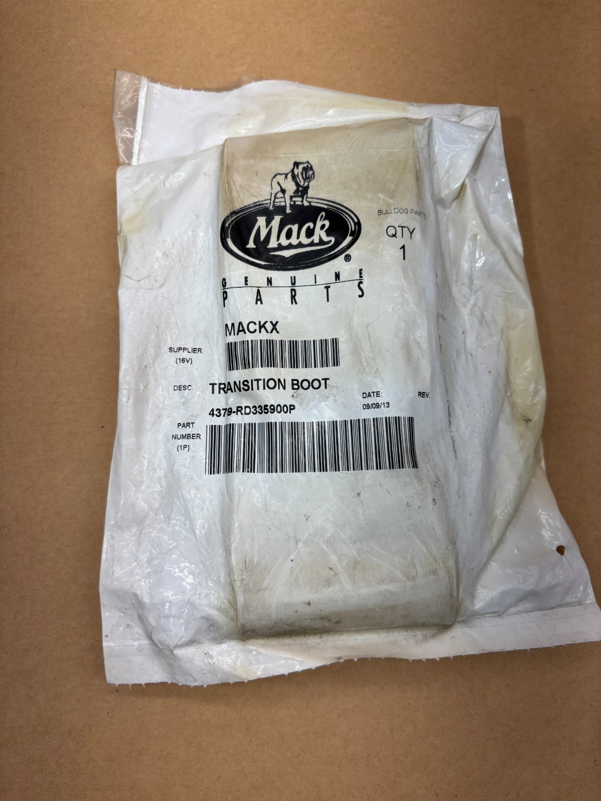 Mack Genuine Parts 4379-RD335900P Transition Boot Heavy Equipment Part