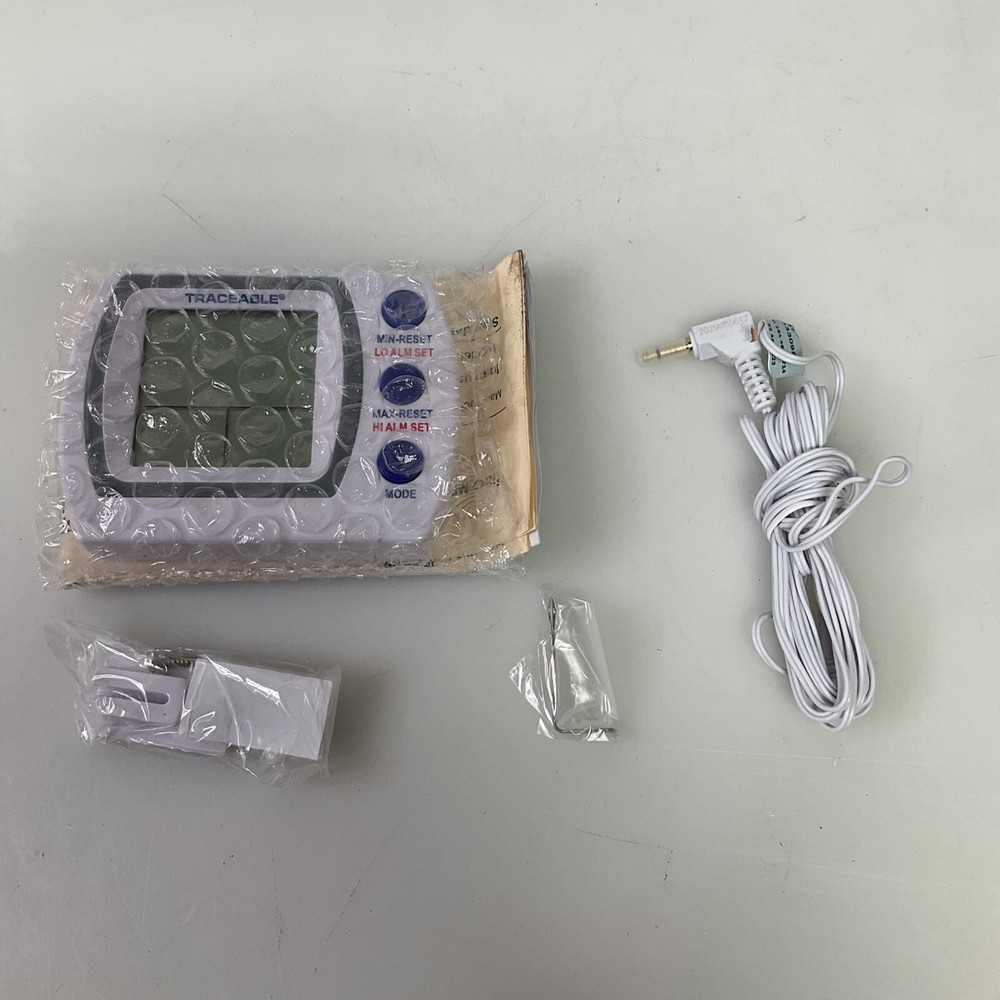 Traceable Digital Environment Thermometer Bottle Probe 4727 Calibration Due 2023