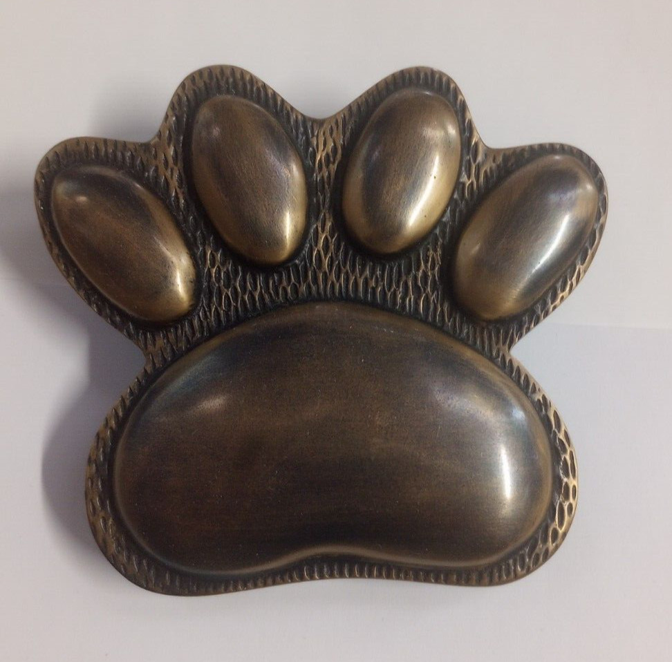 Decorative Solid Brass Paw Hardware Door Knocker Heritage Finish