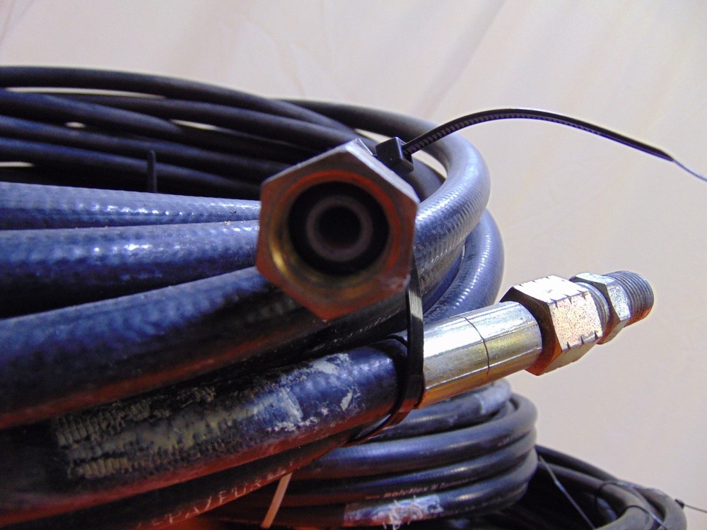 6 Pcs 3/8" PolyFlex Hydraulic Hoses Each 45 Feet Long