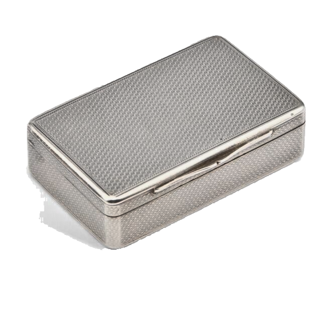 a great solid Silver snuff box, early Victoria, gilt inside wall