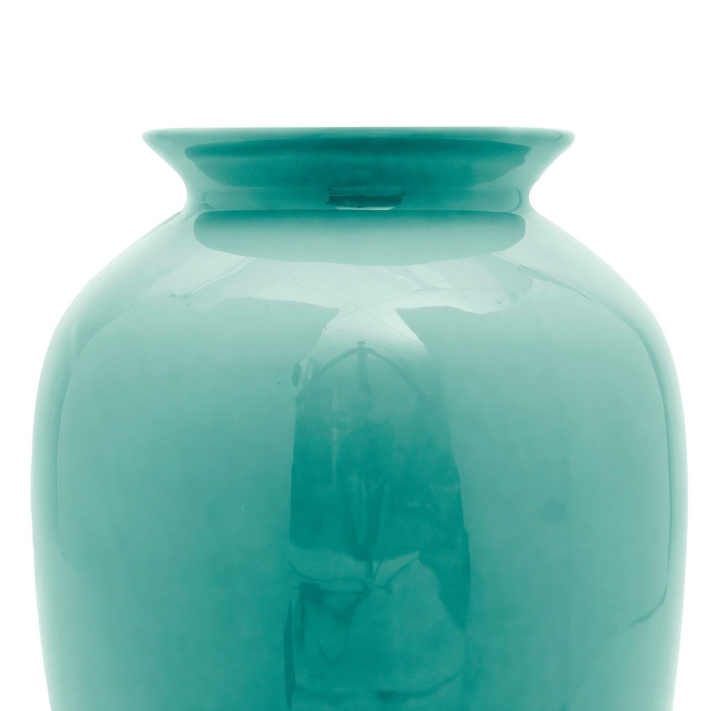 14" Turquoise Tung Chi Vase