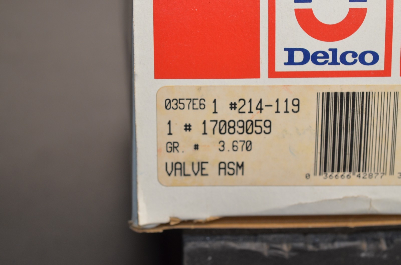 Air Injection By-Pass Valve Assembly OEM 1990 1991 Corvette ZR1