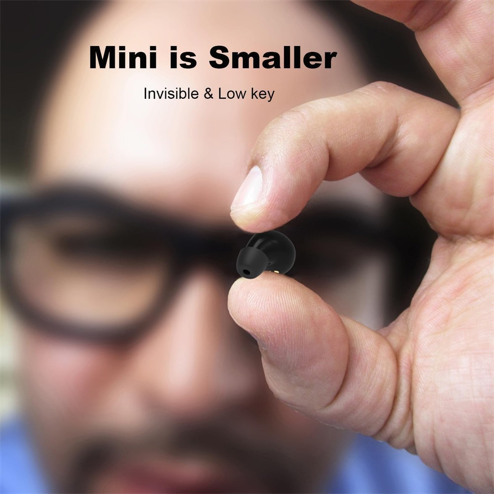 Mini Invisible Bluetooth Earbuds Tiny Hidden Wireless Earpiece for Work