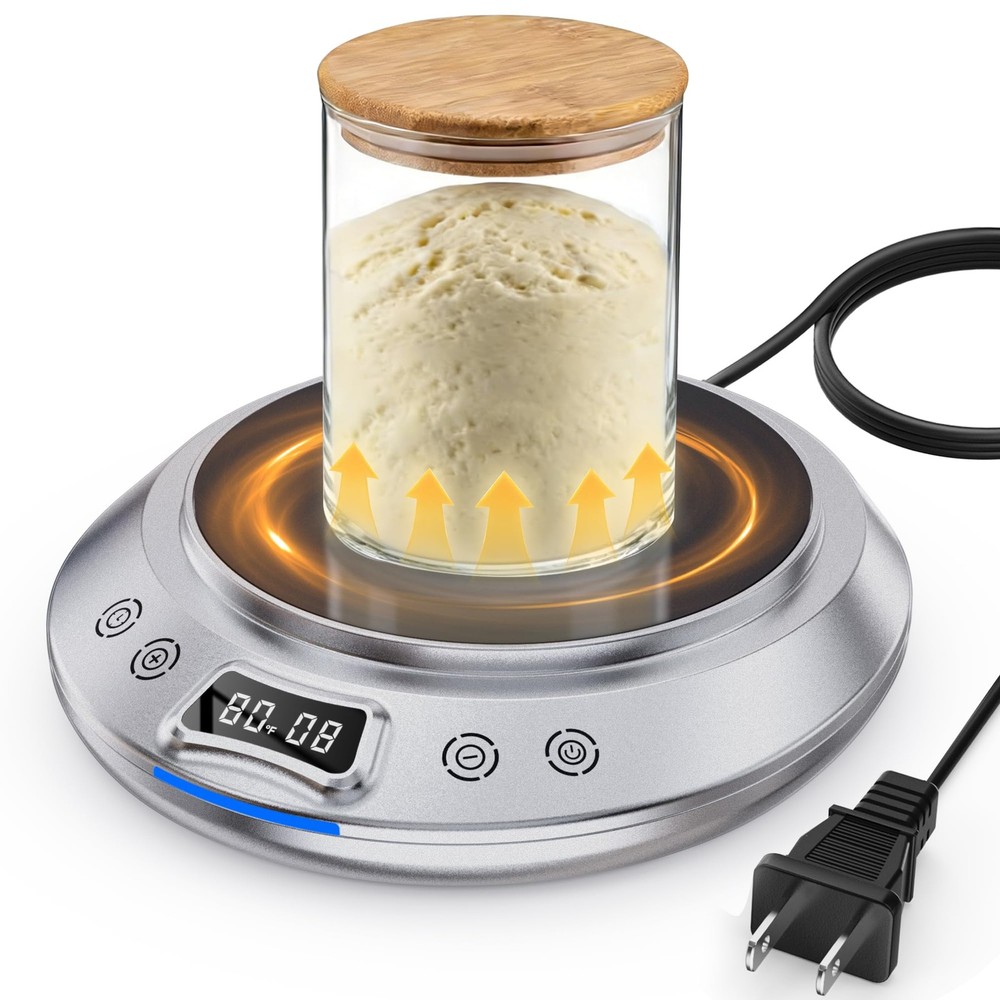 Sourdough Starter Warmer，2026 Upgrade Heating Plate, Bread Maker Machine Help...