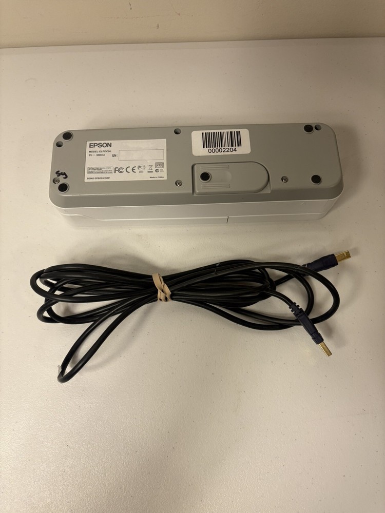 Epson ELPDC06 4x Digital Zoom Portable Compact Document Camera w/USB Cable