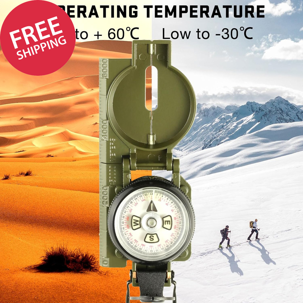 Multifunctional Military Sighting Navigation Compass with Inclinometer | Impact