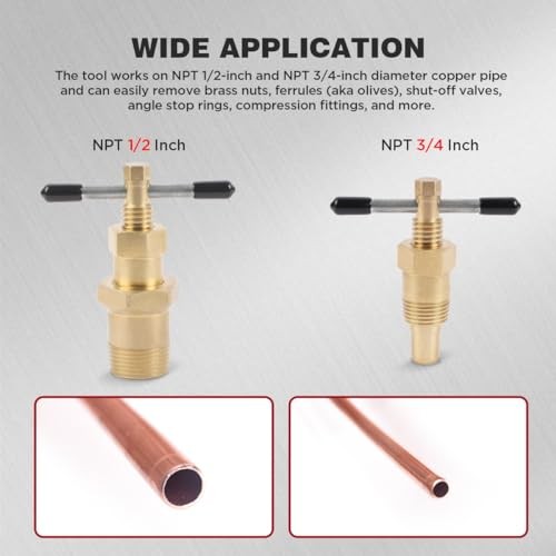 Compression Sleeve Puller Tool, Upgraded Hexagonal Head Design, Ferrule