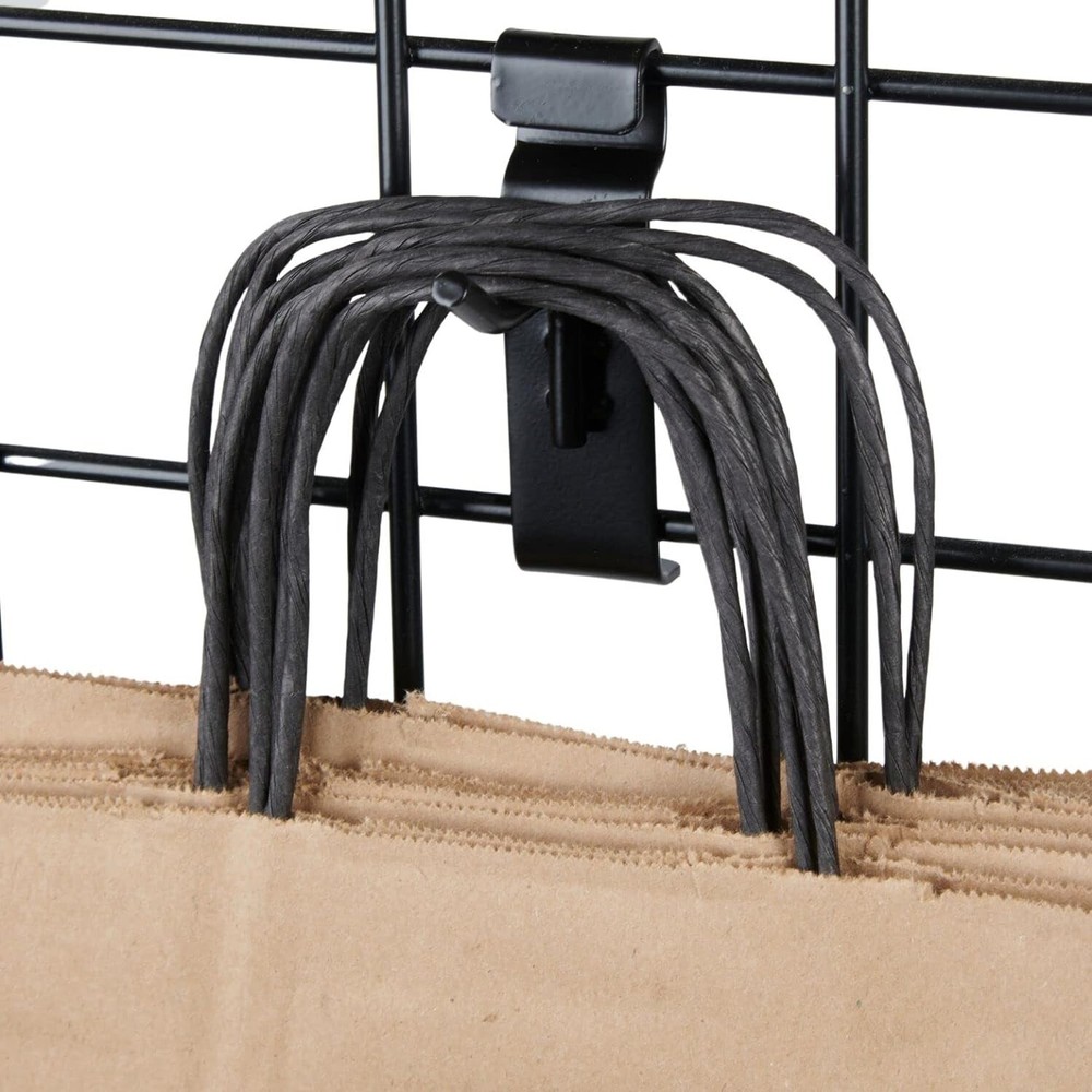 Wire Grid Triangle Tower Display Rack Casters Rolling Castors Black 2' x 5 ½' H