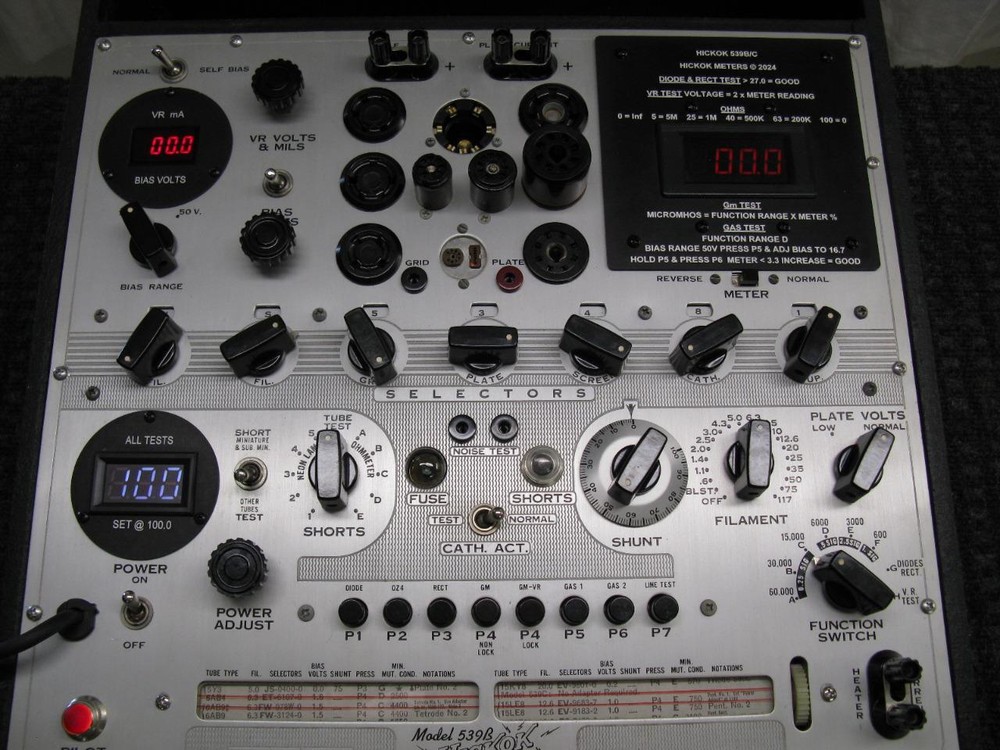 Digital Meter Conversion for Hickok 539C & 539B Tube Tester