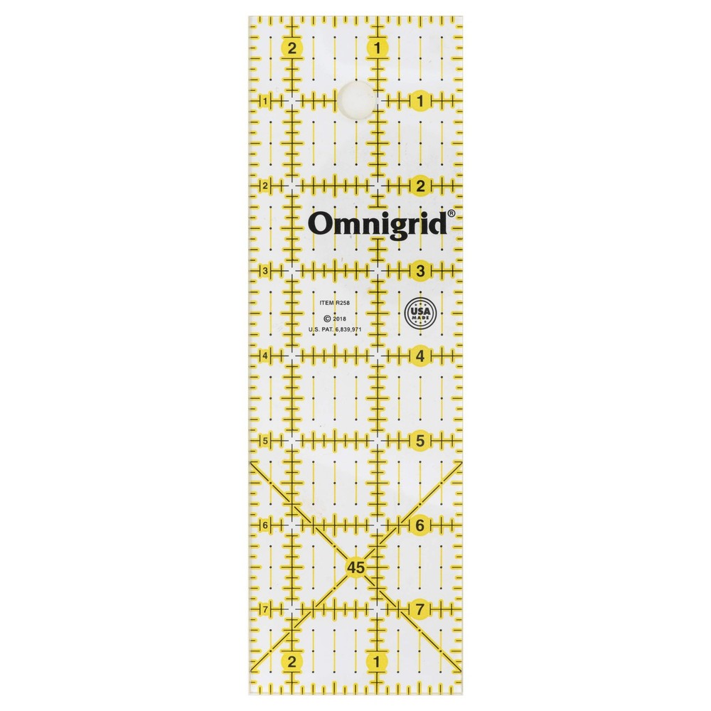 Ruler, 2-1/2 x 8-Inch, Clear