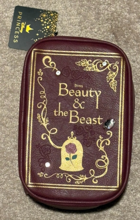Bioworld Disney's Beauty and the Beast Cosmetic Bag NWT