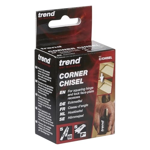 Trend Hinge Recess Squaring Corner Chisel, Quickly Square Up Rounded Small