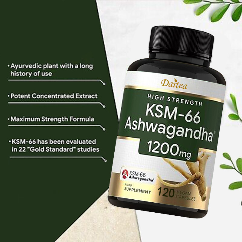 KSM-66 Ashwagandha 1200 Mg - Balance Mood, Reduce Stress,Increase Stamina