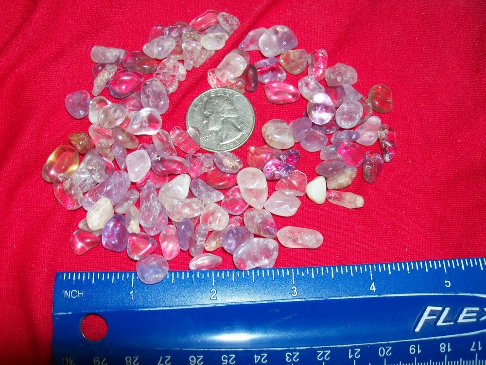 100 amethyst polished gemstones per lot medium size