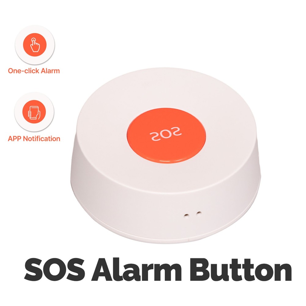 Tuya Zigbee Wireless APP Remote Control Call SOS Emergency Button Alert System B