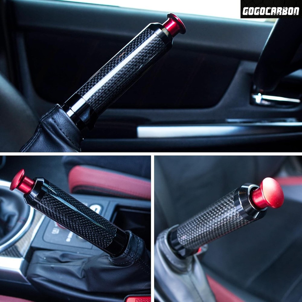 Dry Carbon Fiber Hand Replacement E-Brake Handle Exclude Drift Knob Compatibl...