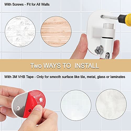 2Pack Adjustable Security Wall Mount Bracket for Ring Stick Up Cam & Ring