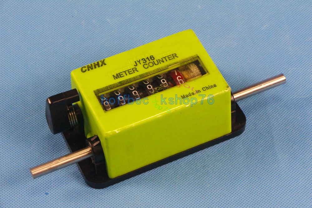 ONE 6-Digit Mechanical Yard Counter Length Counter Rolling Wheel Decoder JY316