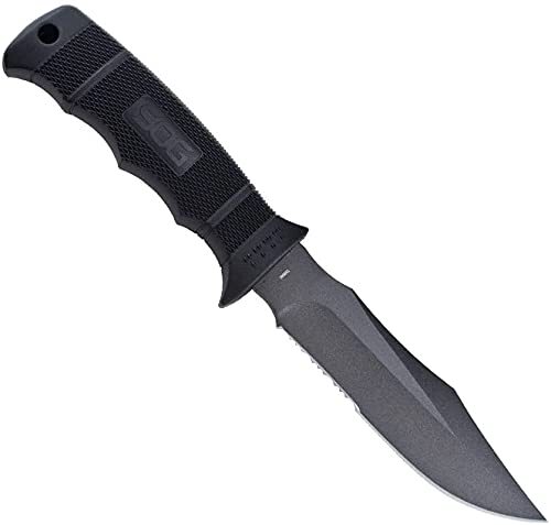 SOG Fixed Blade Knives with Sheath - SEAL Pup Tactical Knife, Survival Knife