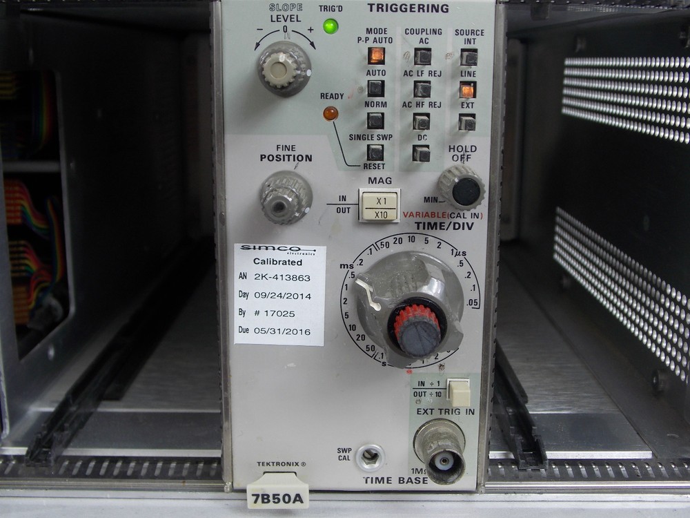 TEKTRONIX TIME BASE PLUG IN MODEL 7B50A