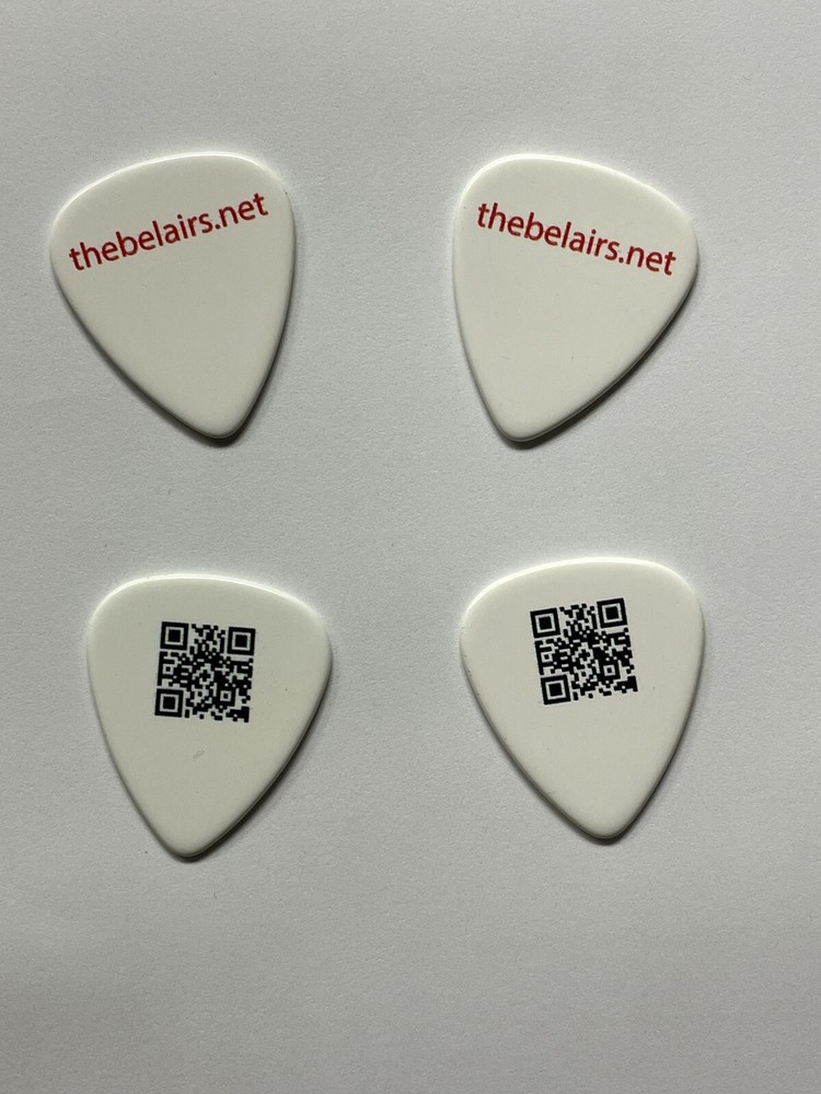 custom guitar picks ( 12 Pack ). Dbl. Sided Personalized + your QR code applied