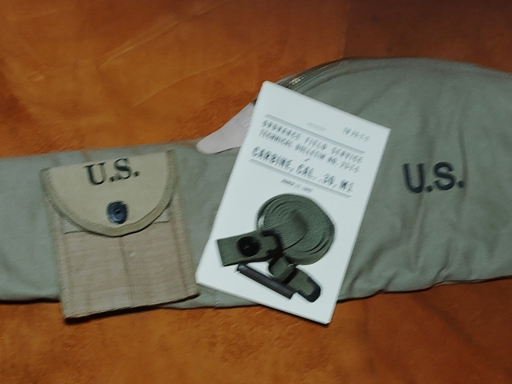 M1 Carbine Carry Case Pouch Sling Oiler Manual