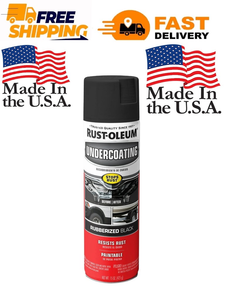 Rust-Oleum Rubberized Undercoating, Black, 15 oz