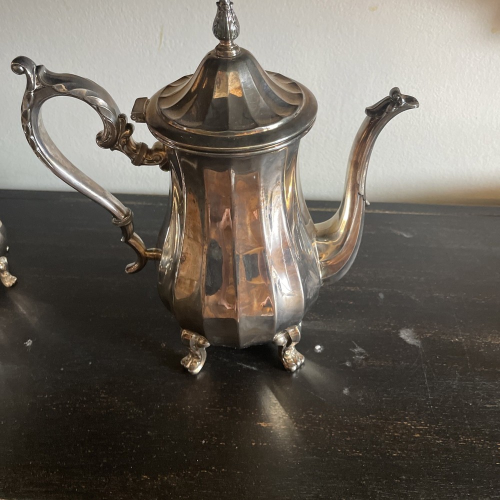 WM. Rodgers and Son silver plate 3 piece tea set