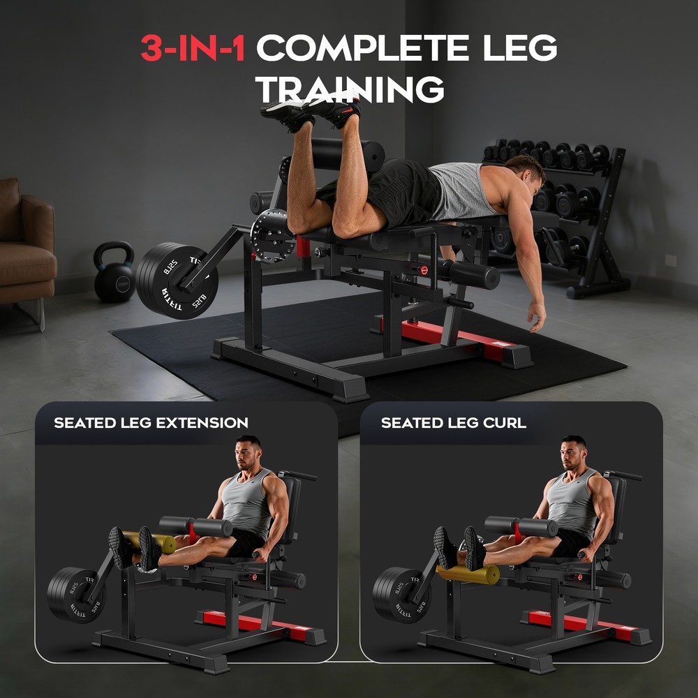 Leg Extension Curl Machine Adjustable Leg Curl Machine for Home Gym Leg Machine
