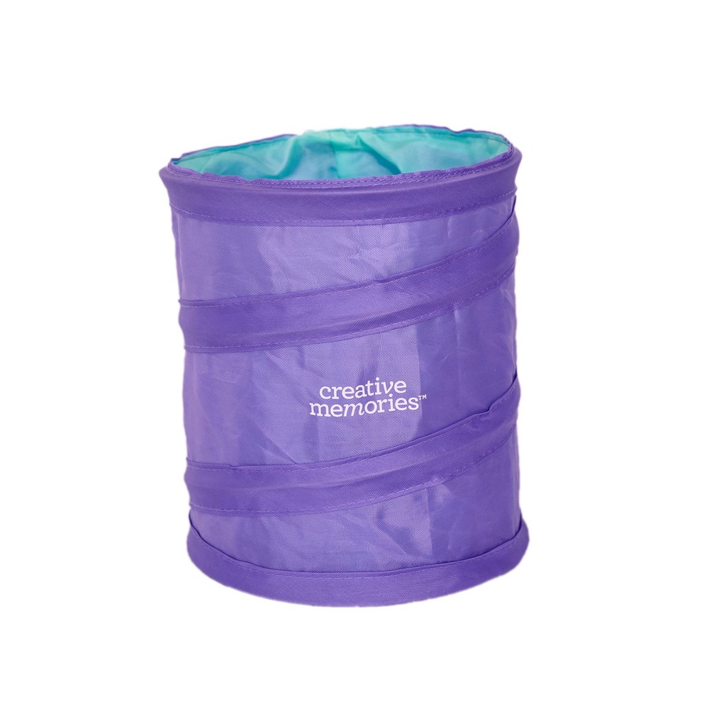 Creative Memories Pop-up Trash Bin Grapevine Purple